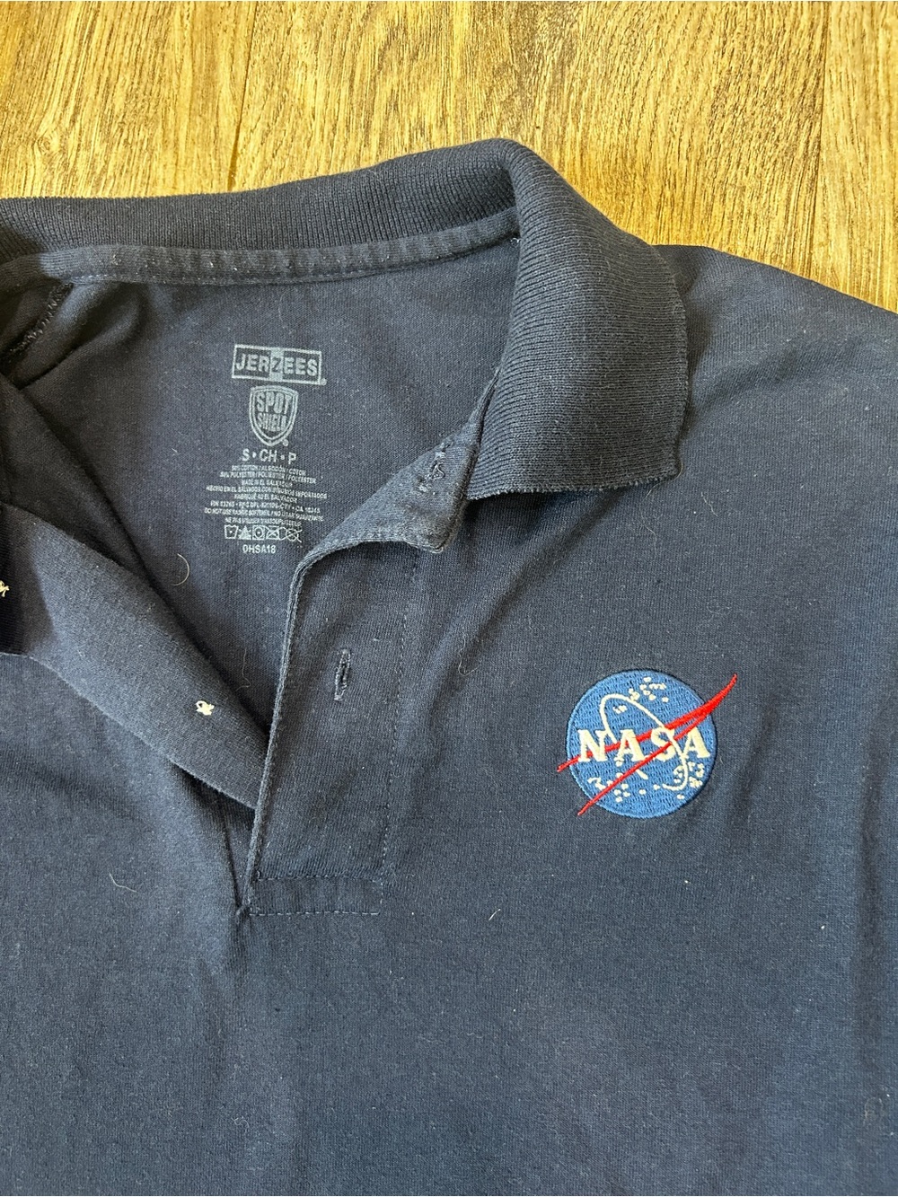 Men’s NASA Polo Small- Jerzees Brand